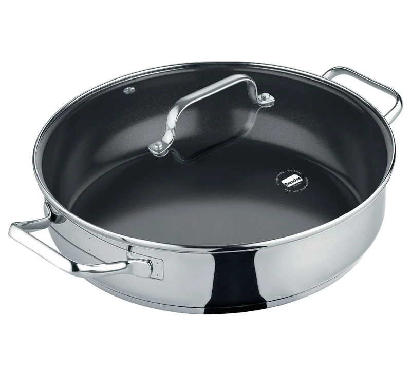 Servierpfanne 28 cm (mit Deckel), hohe Version - b.brilliant PFAS-frei